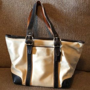 Canvas Coach Tote